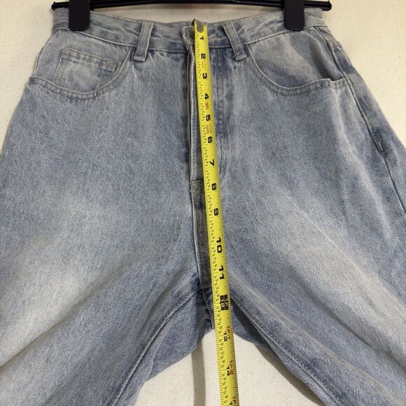 Princess Polly High Rise Straight Leg Light Wash Denim Jeans US 2 - Picture 4 of 9